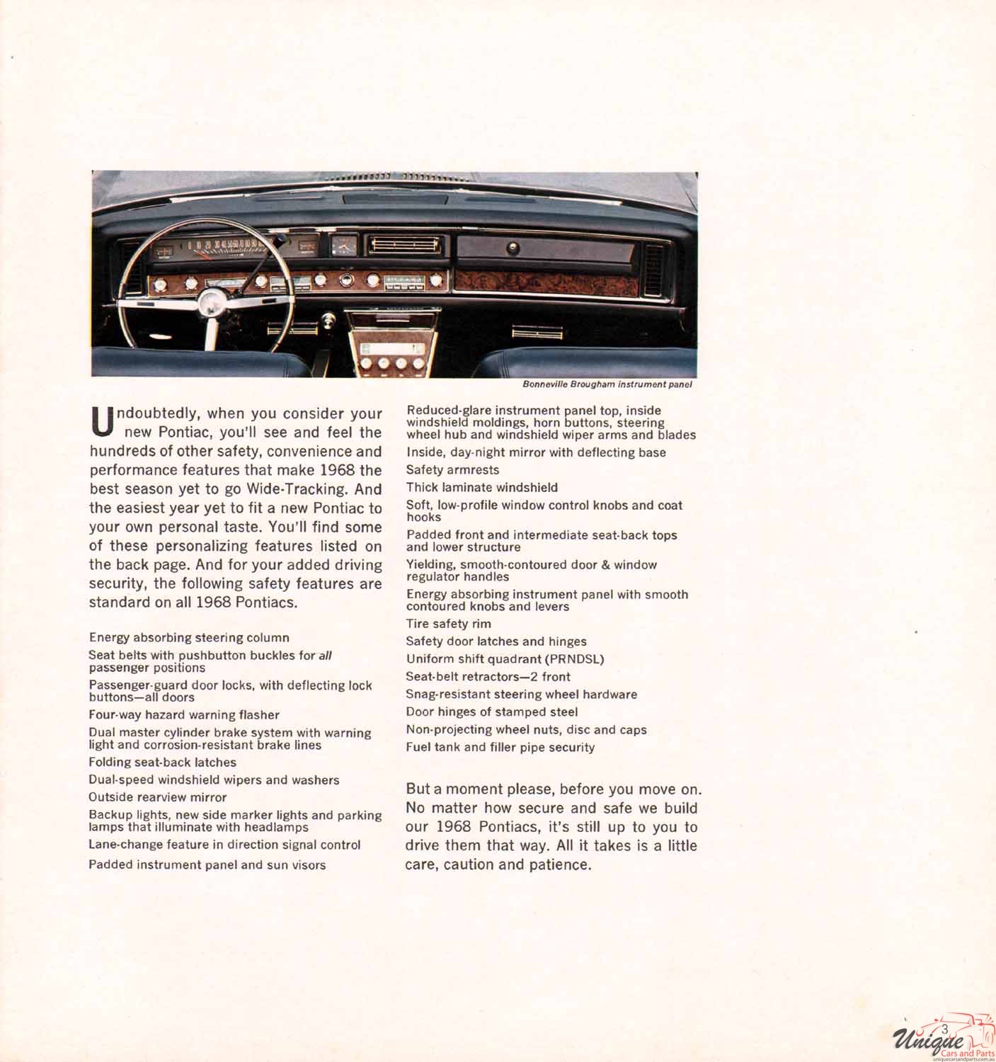 1968 Pontiac Prestige Brochure Page 9